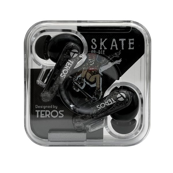 Audífonos Teros TE-8072N, Bluetooth, TWS, Negro