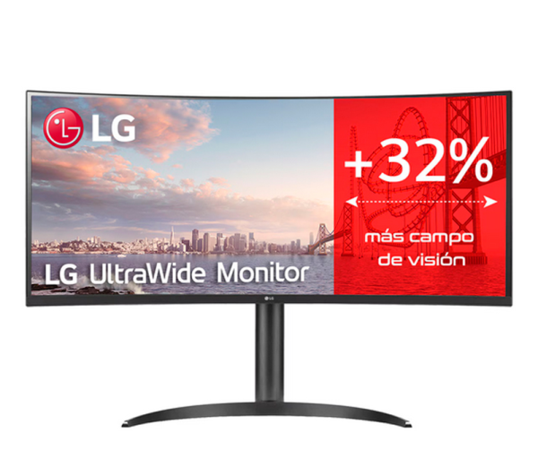 Monitor LG UltraWide (34WQ75C-B) 34" Curvo/QHD/IPS (3440x1440) HDMI(2)/DP/LAN/USB-C/USB-A