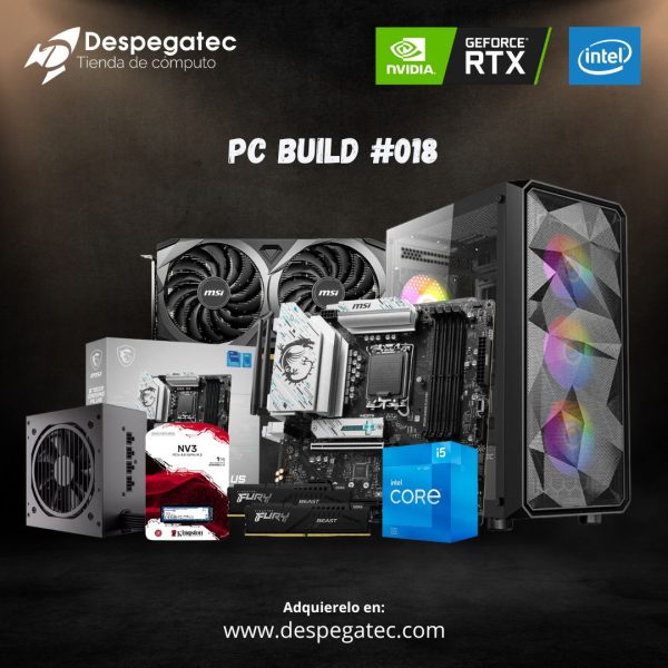Pc Build Intel Core i5-12400F, RAM 32GB DDR5-5600MHz, SSD Nvme 1000GB, RTX 3060 12GB
