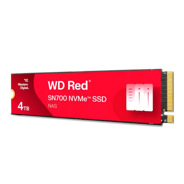 Unidad en estado sólido WESTERN DIGITAL SN700 4TB M.2 2280 D5-M NVMe 8Gb/s,  Rojo