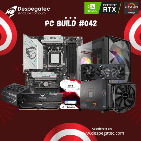 Pc Build #42, Ryzen 7 7700X, Ram 32GB DDR5-5600 MHz, RTX 5070 EAGLE OC SFF 12G GDDR7 PCIe Gen 5.0